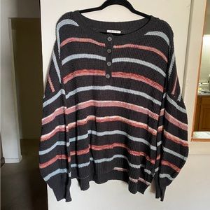 Answering Eagle striped sweater